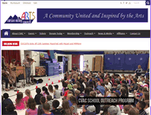 Tablet Screenshot of cvartscouncil.com